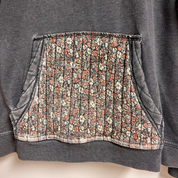 Grey/Floral hoody - Picture 2 of 5